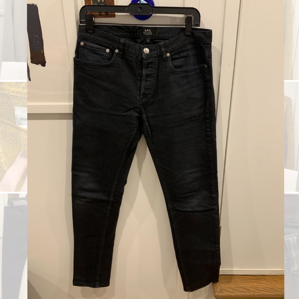 APC Petit New Standard Slim Fit True Black Jeans